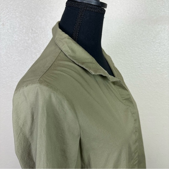 Tuckernuck Charlie Stand Collar Sage Green Shirt Dress Size M - Picture 5 of 16